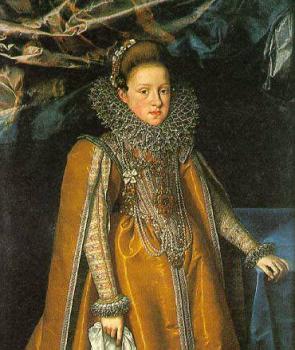 弗蘭斯 普佈斯 Portrait of Maria Magdalena of Austria 弗蘭斯 普佈斯 Portrait of Maria Magdalena of Austria